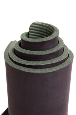 CloudCushion Vegan Suede Yoga Mat - Black 0.5” Thick -Popflex Clothing Shop 04