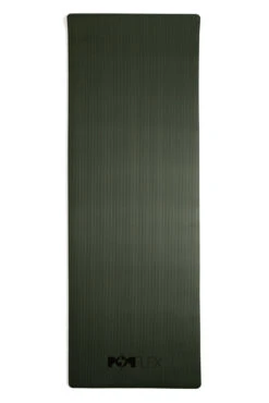 CloudCushion Vegan Suede Yoga Mat - Black 0.5” Thick -Popflex Clothing Shop 06