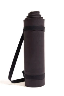 CloudCushion Vegan Suede Yoga Mat - Black 0.5” Thick -Popflex Clothing Shop 07