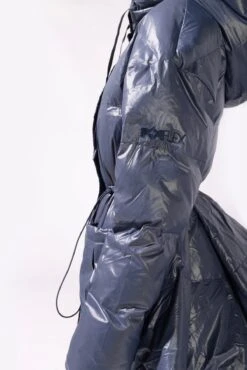 Pearl Peplum Puffer Jacket - Navy -Popflex Clothing Shop 15 OPF0142