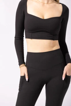Supersculpt™ Bell Bottom With Pockets - Black -Popflex Clothing Shop 29 OPF0007