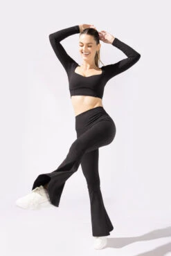 Supersculpt™ Bell Bottom With Pockets - Black -Popflex Clothing Shop 31 OPF0019