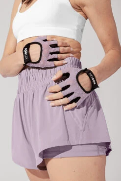 Luxe Mesh Training Gloves - Dusty Mauve Florals -Popflex Clothing Shop 4.14.PopflexPhotoshoot0172 Edit