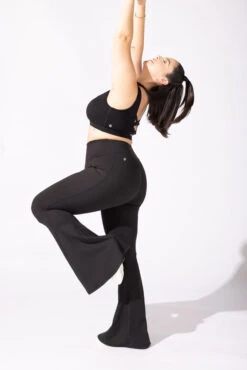 Supersculpt™ Bell Bottom With Pockets - Black -Popflex Clothing Shop 6 OPF9170 Edit
