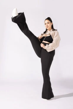 Supersculpt™ Bell Bottom With Pockets - Black -Popflex Clothing Shop 8 OPF9437