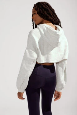 Cloud Shruggie - White Heather -Popflex Clothing Shop 889 OPF8497 Edit