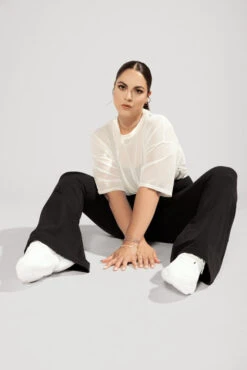 Supersculpt™ Flared Leggings With Pockets - Black -Popflex Clothing Shop 984 OPF8592 Edit