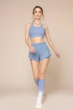 Ambition Bra - Blue Storm -Popflex Clothing Shop AmbitionBra A1009 Supershort BlueStorm 4012 Socks L1014 02163