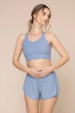 Ambition Bra - Blue Storm -Popflex Clothing Shop AmbitionBra A1009 Supershort BlueStorm 4012 Socks L1014 02180