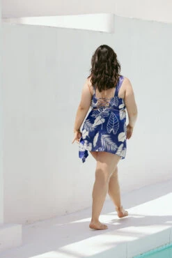 Minimoon Short Sarong - Blue Palm -Popflex Clothing Shop ArleneOutfit8 44141 Edit 0e4f7fc2 9184 42c5 8ffc 7db7c52bb1b1