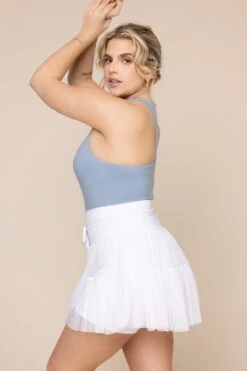 Audrey Tank - Blue Storm -Popflex Clothing Shop AudreyTank Blue Storm B1028 03648