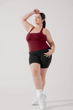 Audrey Tank - Crimson -Popflex Clothing Shop AudreyTank Crimson B1028 0856 Edit 83d856c1 8aff 4842 af39 8891d0548661