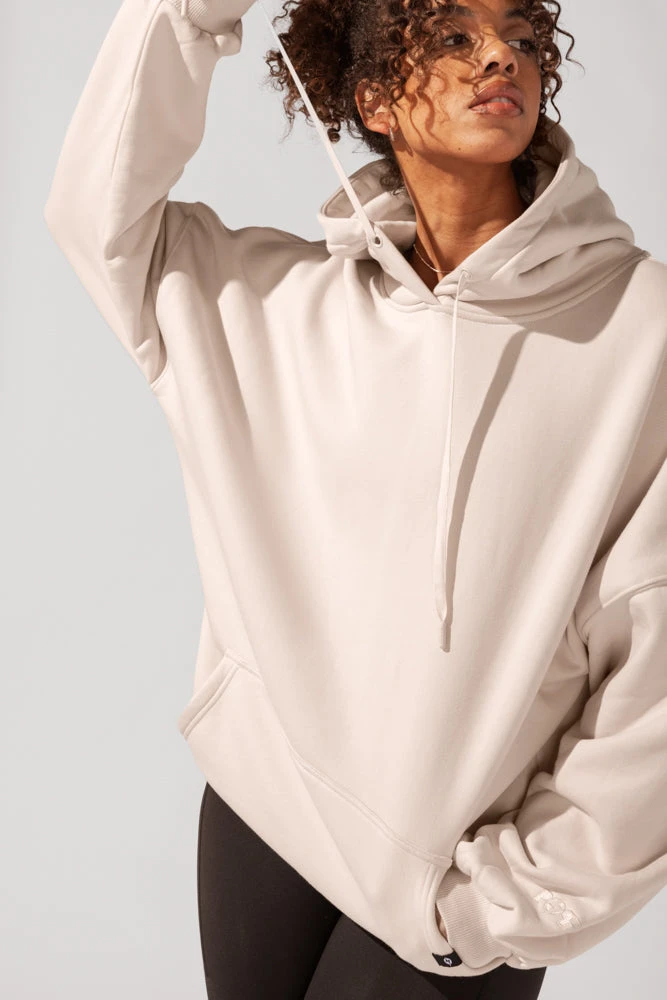 Long Cloud Hoodie - Blushing Beige 8 Long Cloud Hoodie - Blushing Beige - Image 8