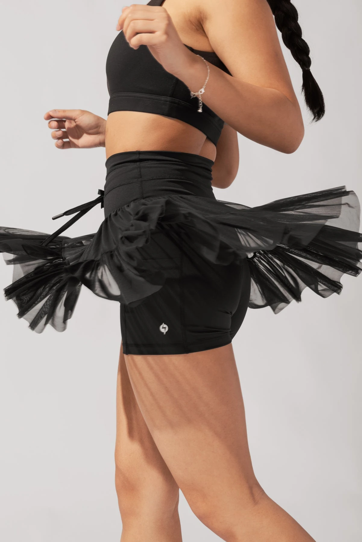 Pirouette Tiered Skort - Black 2 Pirouette Tiered Skort - Black - Image 2
