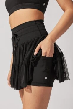 Pirouette Tiered Skort - Black 20 Pirouette Tiered Skort - Black -Popflex Clothing Shop AysiaOutfit4 37623 Edit