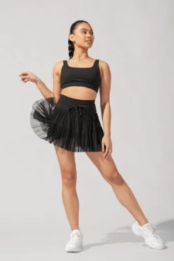Pirouette Tiered Skort - Black 22 Pirouette Tiered Skort - Black -Popflex Clothing Shop AysiaOutfit4 37657 Edit