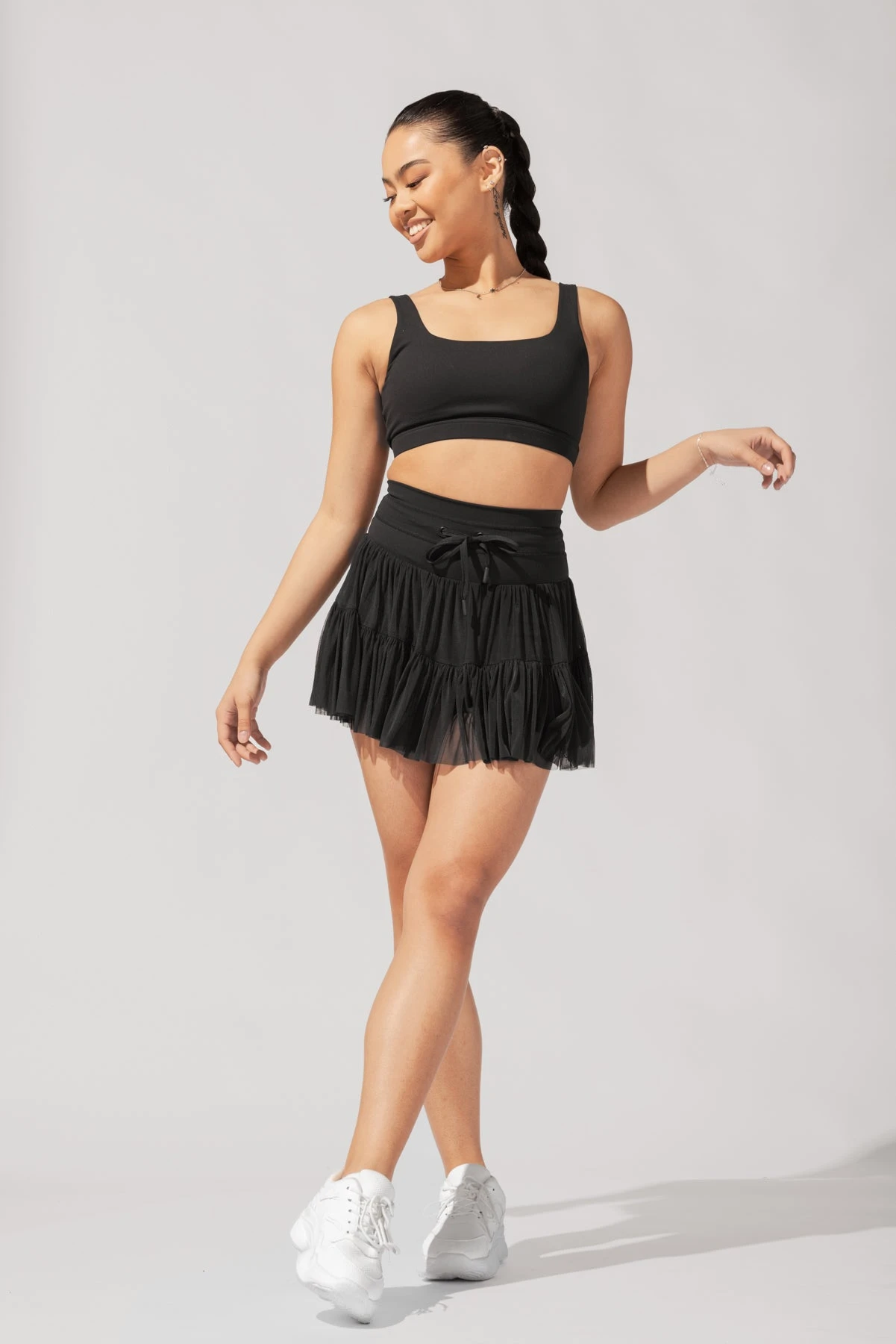 Pirouette Tiered Skort - Black 12 Pirouette Tiered Skort - Black - Image 12