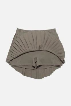 Ace ‘em Pleated Skort - Rustic Olive -Popflex Clothing Shop BF PF AceEM Pleated Skort Olive Inside 1
