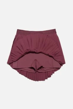 Ace ‘em Pleated Skort - Desert Rose -Popflex Clothing Shop BF PF AceEm Pleated Skort Crimson Inside 1