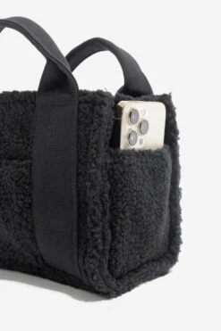 Baby Sherpa Sloane Tote - Black 15 Baby Sherpa Sloane Tote - Black -Popflex Clothing Shop BF PF Baby Sloane Sherpa Tote LeftPocket Phone 5ee02c63 e2e8 4a36 883e 429a9e6e7724