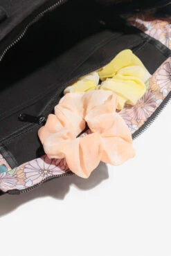 Small Sloane Tote - Black -Popflex Clothing Shop BF PF Black ToteBag Scrunchie Pocket