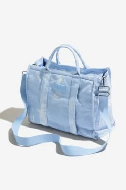 Sloane Tote - Cloud 19 Sloane Tote - Cloud -Popflex Clothing Shop BF PF BlueMarble ToteBag Large FrontAngle 016c6a3c 5ef2 4c96 9c31 837a0e9a87a3