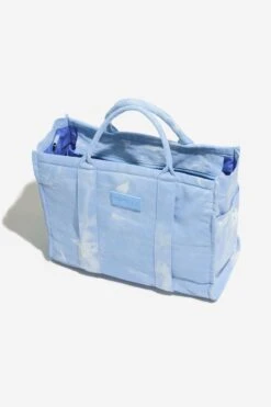 Sloane Tote - Cloud 21 Sloane Tote - Cloud -Popflex Clothing Shop BF PF BlueMarble ToteBag Open StrapUp
