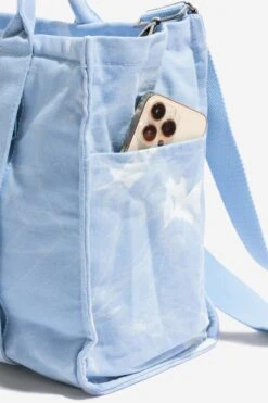 Sloane Tote - Cloud 22 Sloane Tote - Cloud -Popflex Clothing Shop BF PF BlueMarble ToteBag Phone Pocket Side