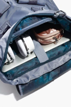 Athena Backpack - Blue Mist -Popflex Clothing Shop BF PF BlueMist Backpack Inside Pocket