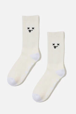 Mixed Emotions Mid-Calf Gym Sock Set - 7 Pack -Popflex Clothing Shop BF PF Emo MidRise Socks Ivory 943fa3a4 19ff 4a05 8b70 e7cf7f3e44a5