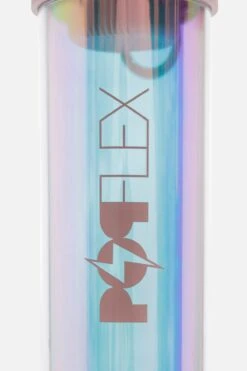 Iridescent Shaker Bottle - Pink 16 Iridescent Shaker Bottle - Pink -Popflex Clothing Shop BF PF Iridescent Protein Bottle Pink Logo Detail