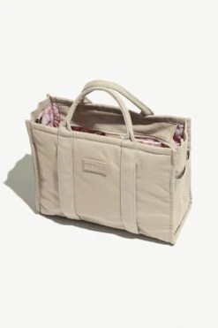 Sloane Tote - Taupe 22 Sloane Tote - Taupe -Popflex Clothing Shop BF PF Khaki ToteBag Large Open StrapUp