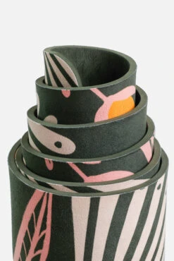 Vegan Suede Yoga Mat - Lotus Tribe -Popflex Clothing Shop BF PF Lotus Tribe YogaMat Detail