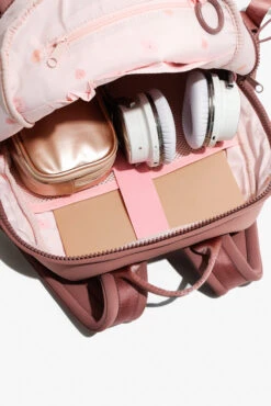 Cora Backpack - Rose 20 Cora Backpack - Rose -Popflex Clothing Shop BF PF Mauve BackPack Inside Pocket Edit