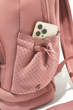 Cora Backpack - Rose 15 Cora Backpack - Rose -Popflex Clothing Shop BF PF Mauve BackPack Phone Pocket Edit