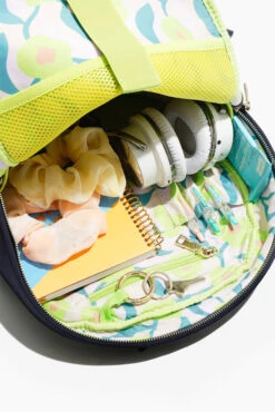 Bia Backpack - Navy -Popflex Clothing Shop BF PF Navy BackPack Inside Zipper Edit