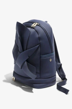Bia Backpack - Navy -Popflex Clothing Shop BF PF Navy BackPack Side Angle Edit