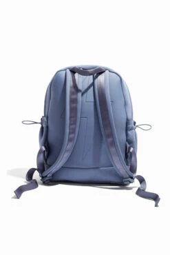 Cora Backpack - Blue Steel -Popflex Clothing Shop BF PF Slate BackPack Back Edit