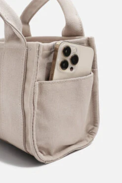 Baby Sloane Tote - Taupe -Popflex Clothing Shop BF PF Sloane Baby Tote Phone Pocket Detail Taupe 1 b632d3f6 1d59 4a15 8e13 7d8de4eee11e
