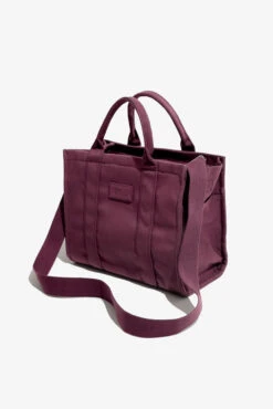 Small Sloane Tote - Huckleberry -Popflex Clothing Shop BF PF Sloane Tote Bag Small Huckleberry Front Angle 1