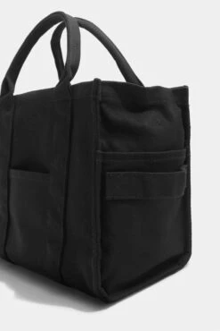 Small Sloane Tote - Black -Popflex Clothing Shop BF PF Sloane Tote Other Pocket Detail Black