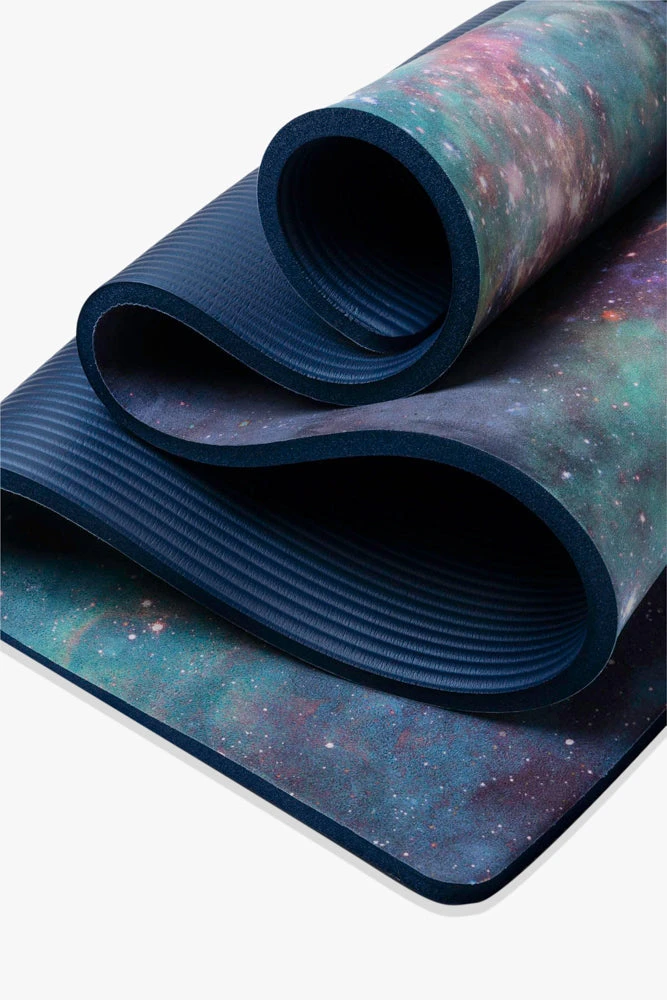 CloudCushion Vegan Suede Yoga Mat - Cool Cosmos 0.5" Thick 1 CloudCushion Vegan Suede Yoga Mat - Cool Cosmos 0.5" Thick