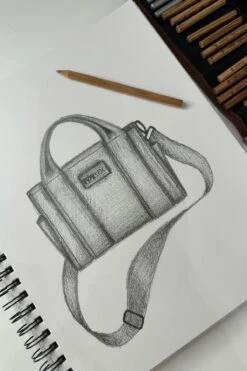 Baby Sloane Tote - Taupe -Popflex Clothing Shop BabySloaneToteSketchPopflex 4df64112 87bb 4a09 bd5e e25bbcbda051