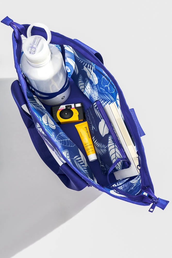 Big Beach Carryall Bag - Blue Palm 5 Big Beach Carryall Bag - Blue Palm - Image 5