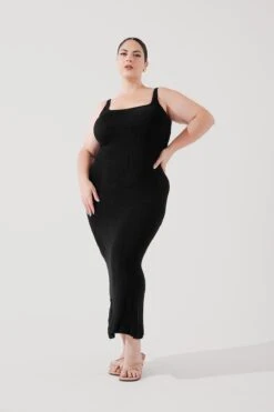 Hourglass Maxi Dress - Black 12 Hourglass Maxi Dress - Black -Popflex Clothing Shop BeachClubMaxiDress Black F1015 3491 Edit