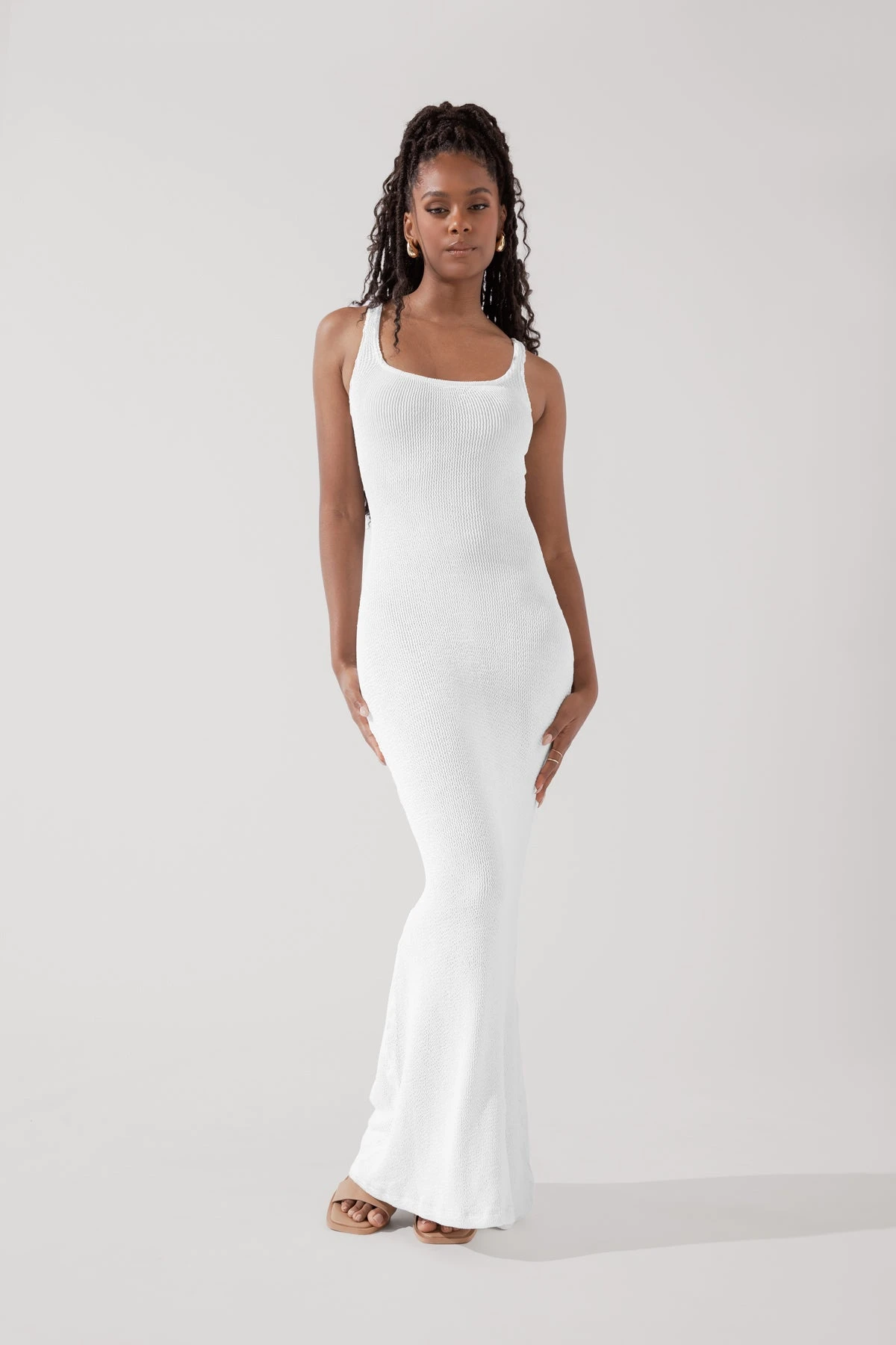 Hourglass Maxi Dress - White 8 Hourglass Maxi Dress - White - Image 8