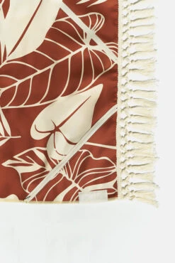 Sand To Studio Towel - Blue Palm And Castaño Palm -Popflex Clothing Shop BeachTowels00027 Edit