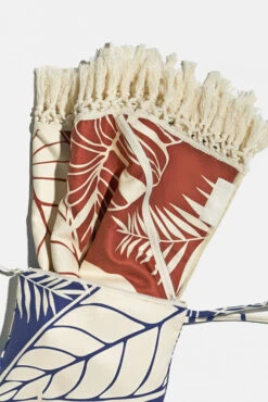 Sand To Studio Towel - Blue Palm And Castaño Palm -Popflex Clothing Shop BeachTowels00039 Edit
