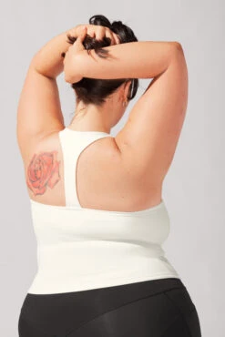 Audrey Tank - Coconut Cream -Popflex Clothing Shop BrookeOutfit8 38804 Edit