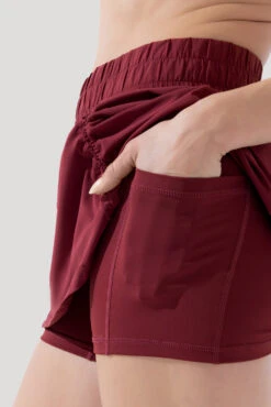 Bungee Superskort™ - Crimson -Popflex Clothing Shop Bungee Superskort Crimson H1008 2149 Edit